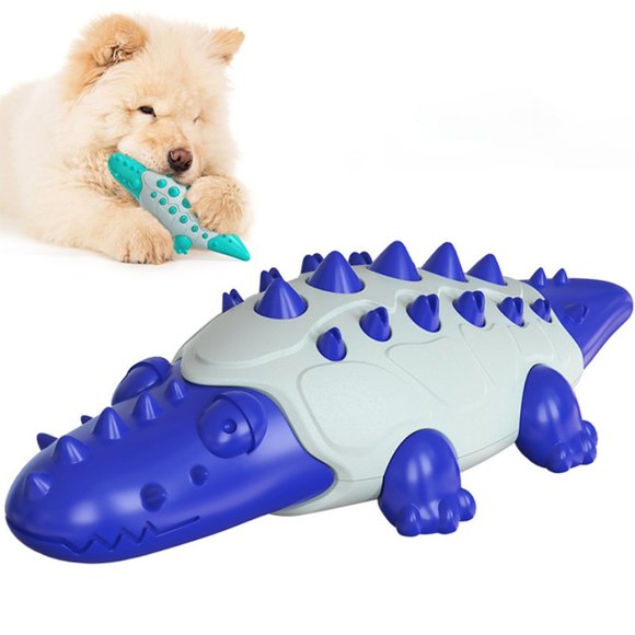 Crocodile Shape Molar Stick Tooth Brush Dog Chew Toy for Dental Health and Play - Picture 4 of 9